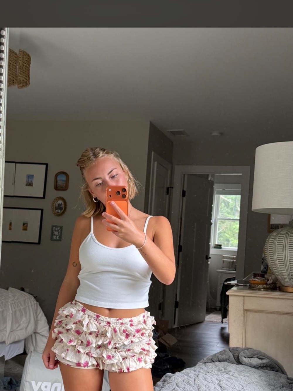 Free people ruffle shorts